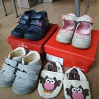 Stock Scarpe in pelle di marca x bimba, tg 22