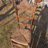 SEDIE D'EPOCA IN LEGNO MASSELLO