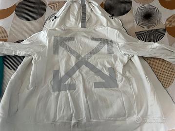 Felpa bianca OFF-WHITE
