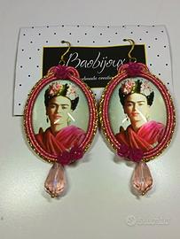Orecchini in Soutache Cabocon Frida Kahlo