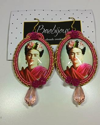 Orecchini in Soutache Cabocon Frida Kahlo