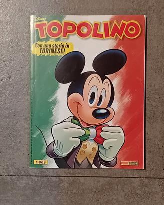 Topolino 3619 Piemonte Con Storia in Dialetto Tori