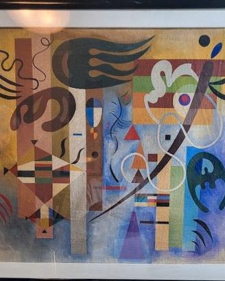 Olio su tela scuola Wassily Kandinsky