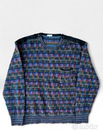 Maglione Vintage Multicolo Lana e Mohair