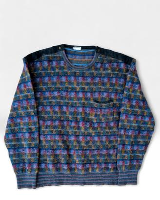 Maglione Vintage Multicolo Lana e Mohair