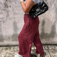 Borsa clutch Lui-Jo originale marrone in vernice