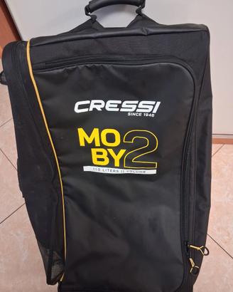 Cressi borsa/trolley  110 lt. impermeabile