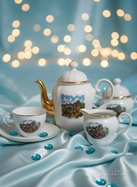 Set Thè Porcellana San Marino Oro Vintage Lusso