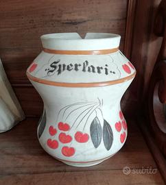 Vaso sperlari amarene ceramica pubblicitario