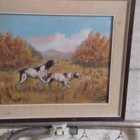 quadro cani da caccia Mingo Carminati