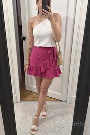 Gonna fucsia con volant