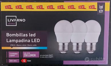 Nr. 2 LAMPADINE LED ATTACCO GRANDE ( 3w --> 25 w )