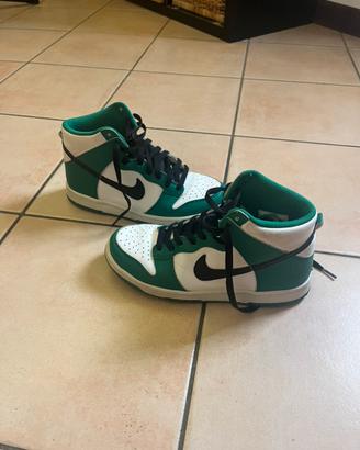 Scarpe Nike Dunk High Celtics