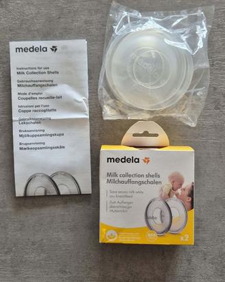 COPPETTE RACCOGLILATTE MEDELA SIGILLATE + 2 USATE