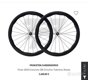 Cerchi Gravel PRINCETON CARBONWORKS Peak 4550