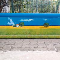 Quadro campo di grano 