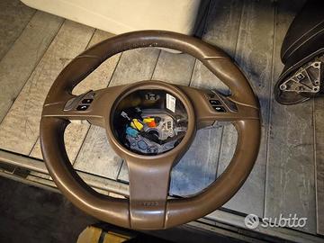 Volante In Pelle Marrone Per Porsche Cayenne 2014