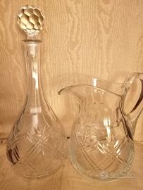 Bottiglia e/o brocca per acqua vino e liquori cris