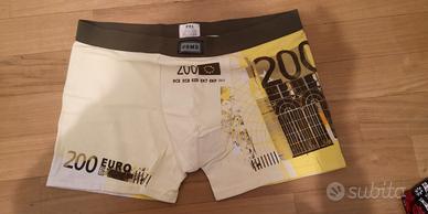 Boxer uomo tg XXL stampa 200 Euro