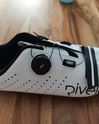 Scarpe da ciclismo Mennock (bianche/nere)