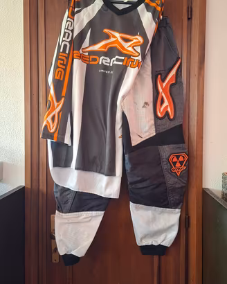 Completo motocross Red Racing vintage XL