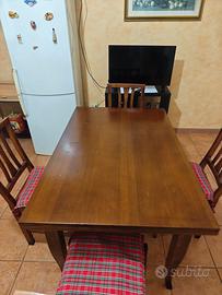tavolo allungabile in legno