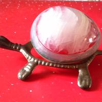 Tartarughina in bronzo e pietre dure