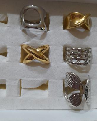 anelli donna acciaio regolabili 