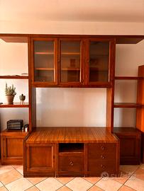 Parete attrezzata / Credenza in legno massiccio