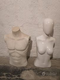 2 MANICHINI MEZZOBUSTO USATI A 33€