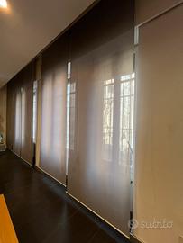 Tende ignifughe con montante