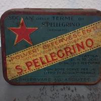 Scatola latta vintage,pubblicita' San Pellegrino