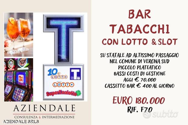 Bar tabacchi in noto comune di verona sud