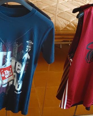 T-shirt hard rock cafe più canotta Miami Tg S