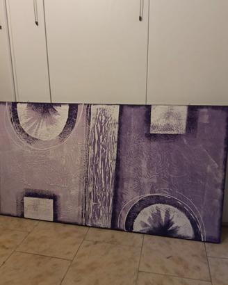 Quadro con pittura in rilievo