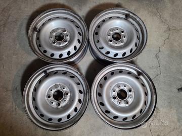 4 cerchi in ferro fiat 13x5J-4x98-et 33+copricerch