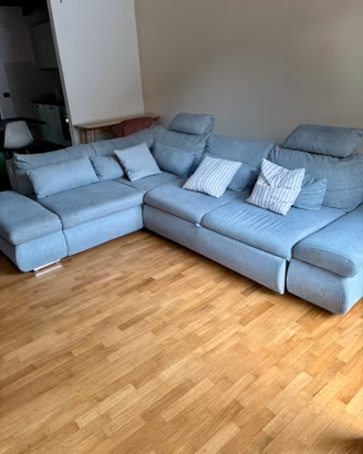 Divano Letto con Penisola 285x227x87 cm