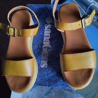 Sandali Sanagens Ambra in Pelle Tg 38 Giallo ocra