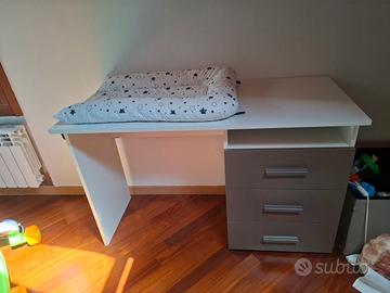 fasciatoio/scrivania per bambini  120×52x40