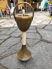Posacenere a colonna in ottone anni 50