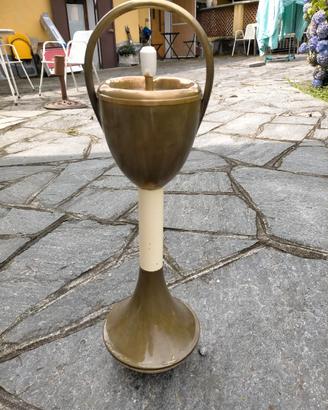 Posacenere a colonna in ottone anni 50