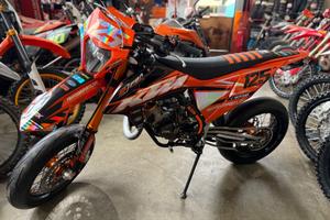 Orange Ktm 125 SX motard omologata