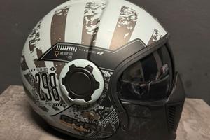 Casco jet con interfono