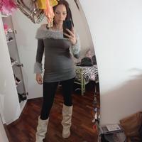 vestito grigio taglia M