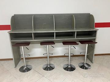 porta computer con sgabelli