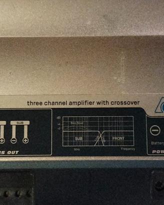 Amplificatore auto e subwoofer 