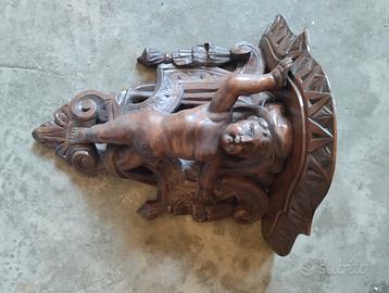 Mensola putto in legno