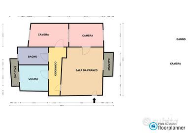 Trilocale in via rosini