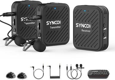 SYNCO G1(A2) Microfono Lavalier Wireless, Radio Mi