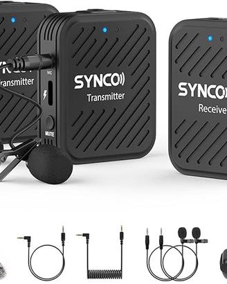 SYNCO G1(A2) Microfono Lavalier Wireless, Radio Mi